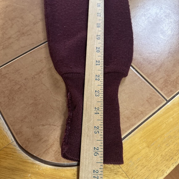 Vtg Izod Lacoste Maroon Cardigan Sz Large Sweater Orlon Acrylic USA Union Made - Picture 5 of 6